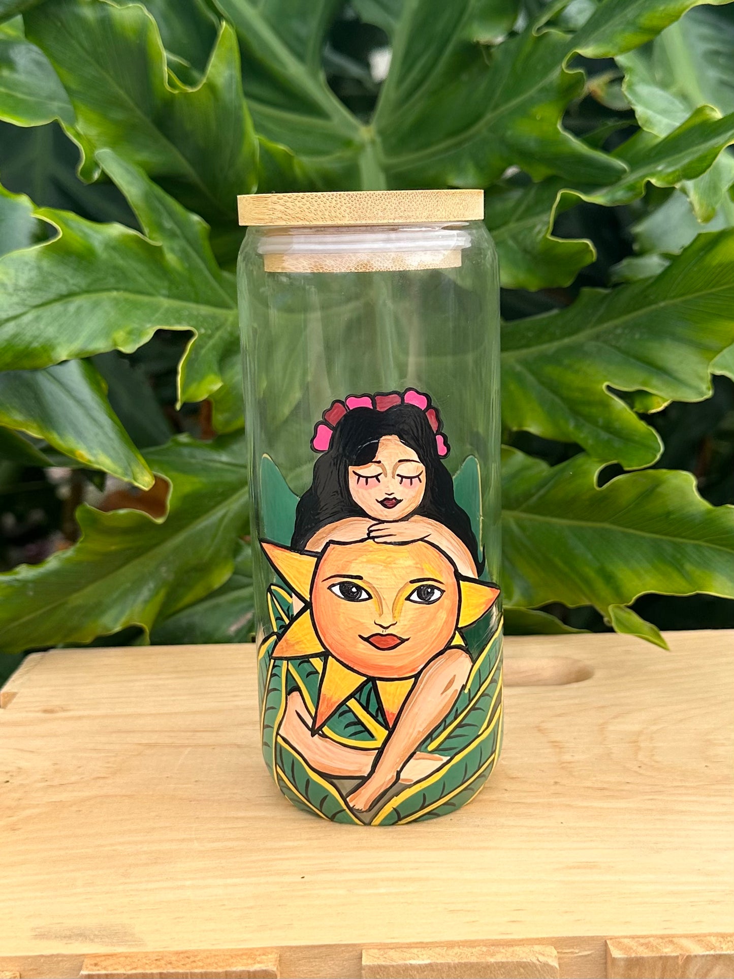 Lady holding sun