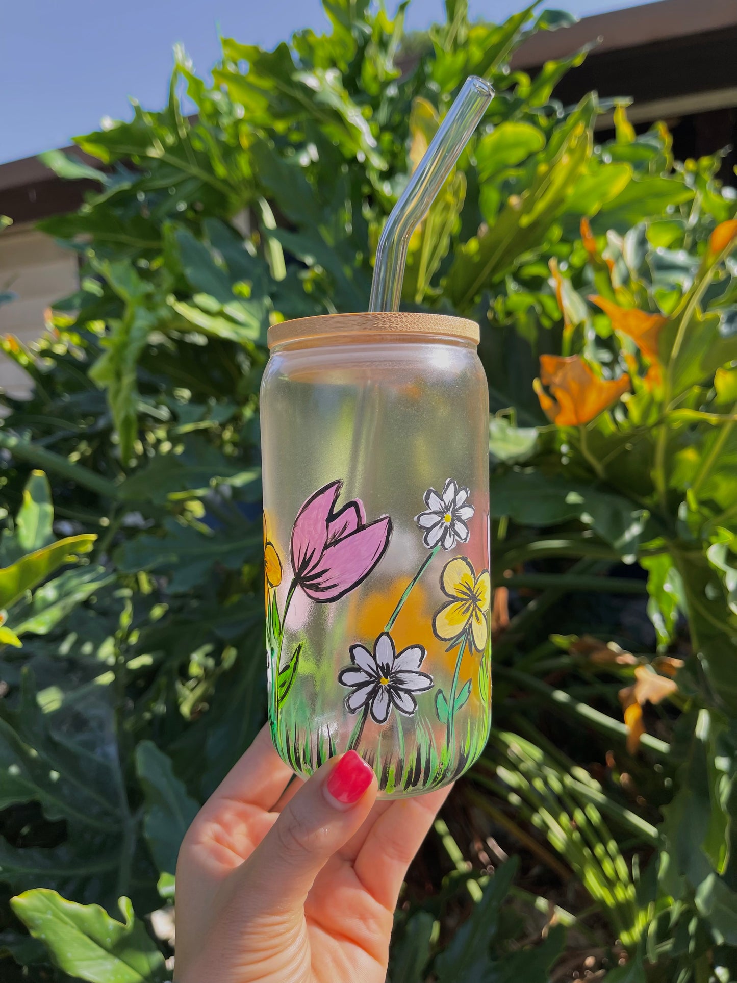 Floral Drinking Glasses
