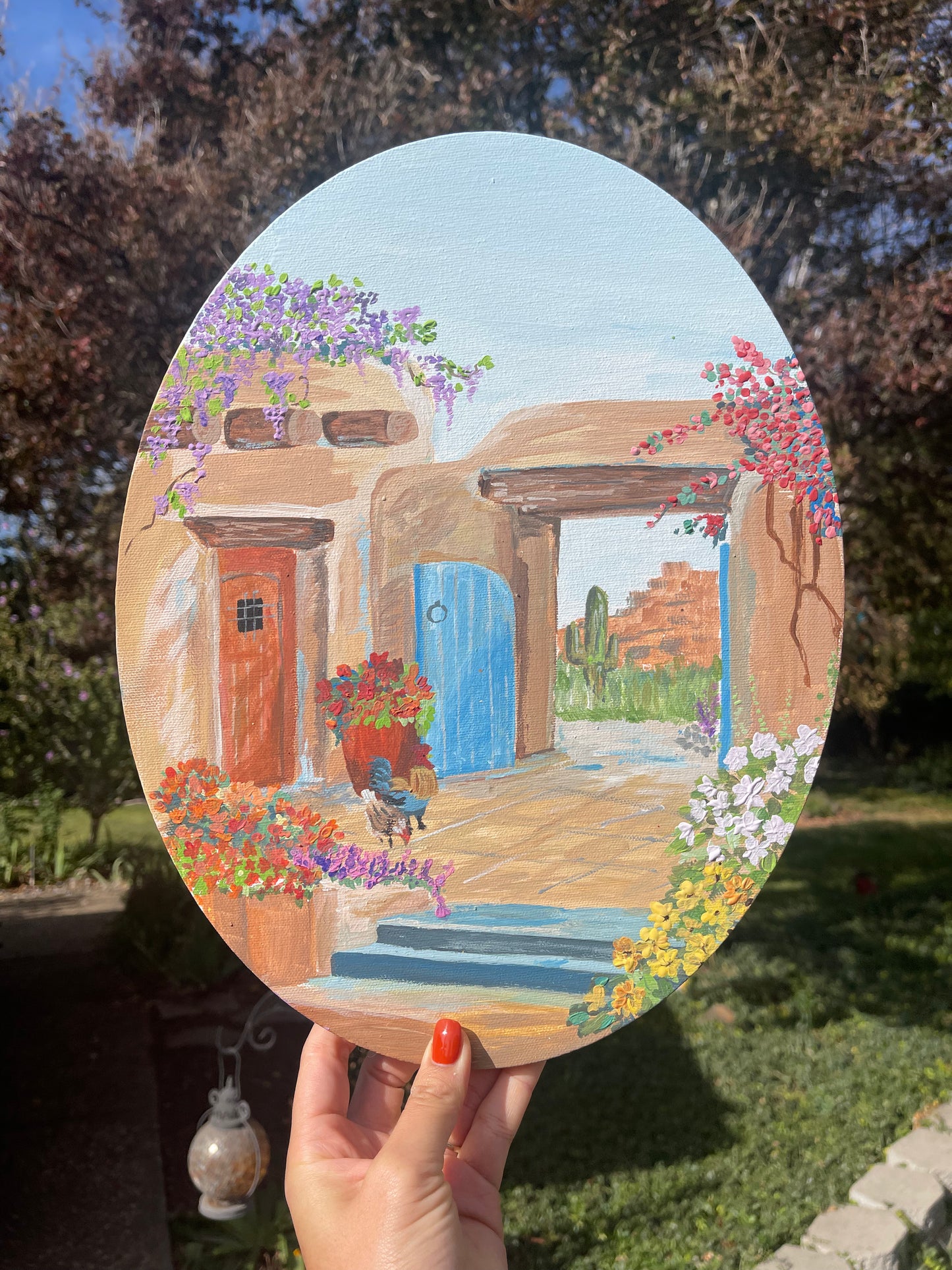 “Little home in Mexico” canvas painting
