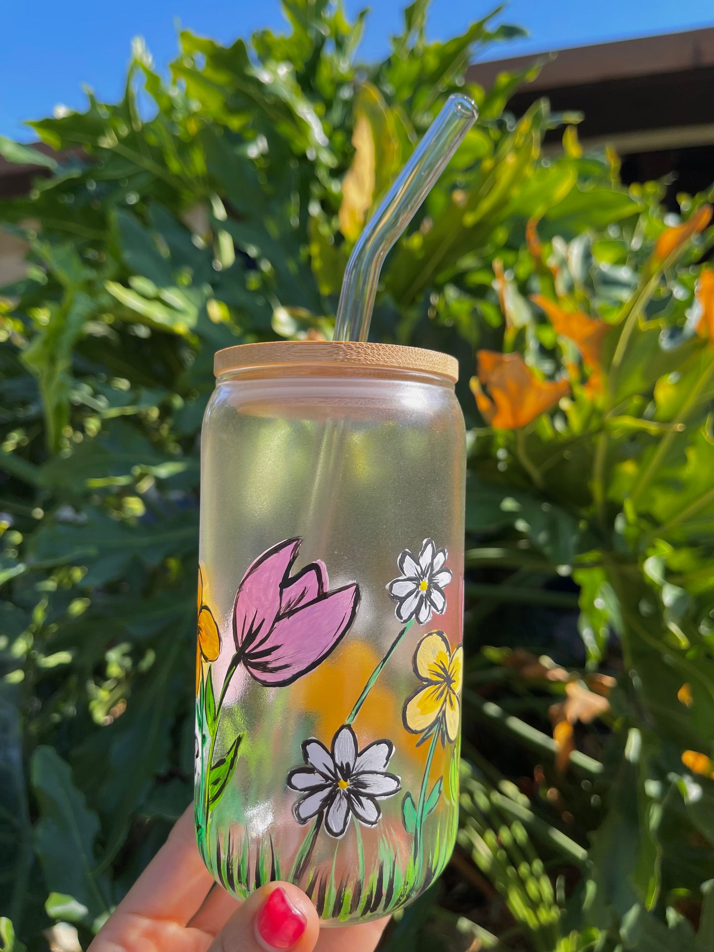 Floral Drinking Glasses