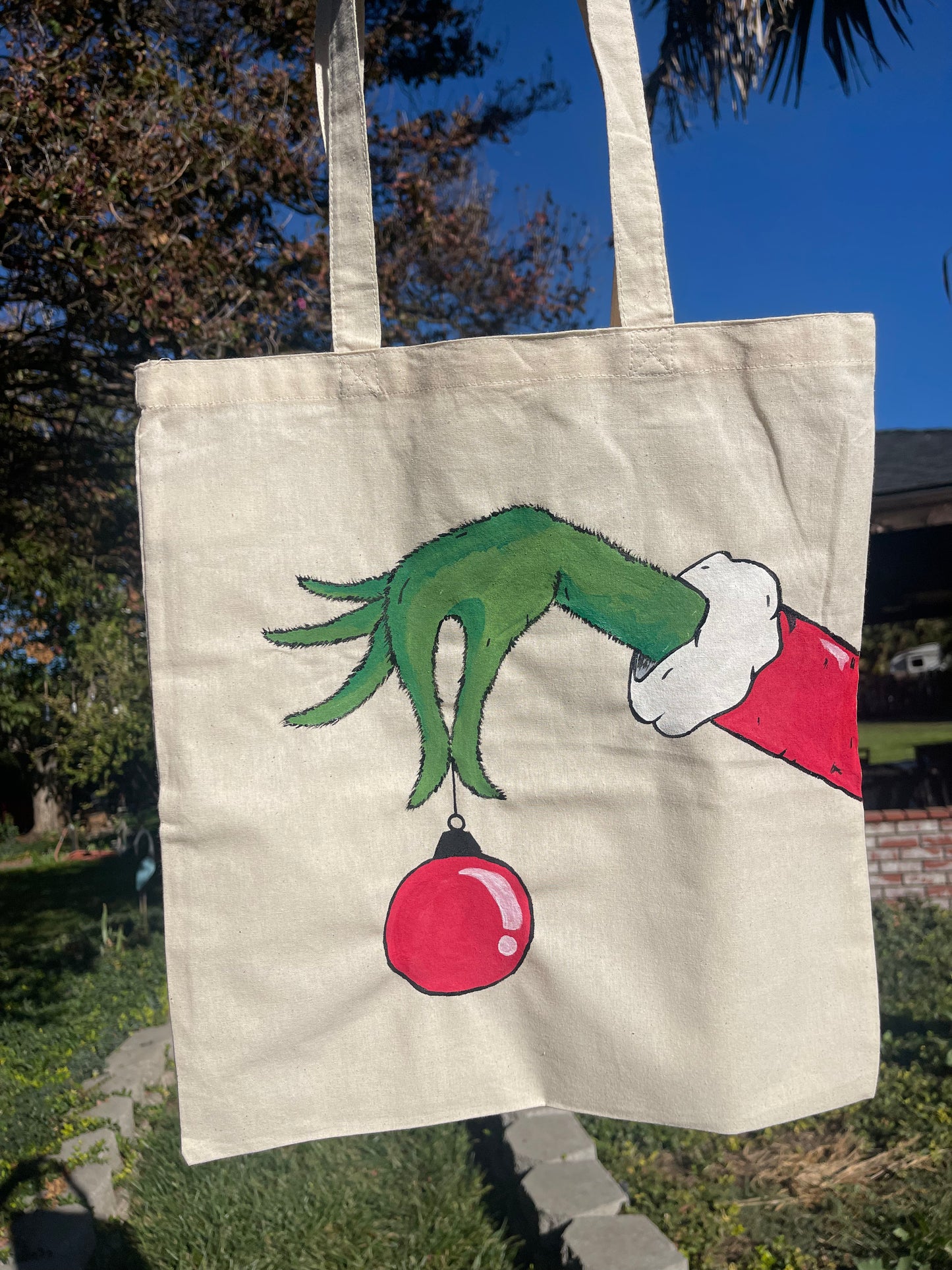 “the the the THE GRINCH” tote bag