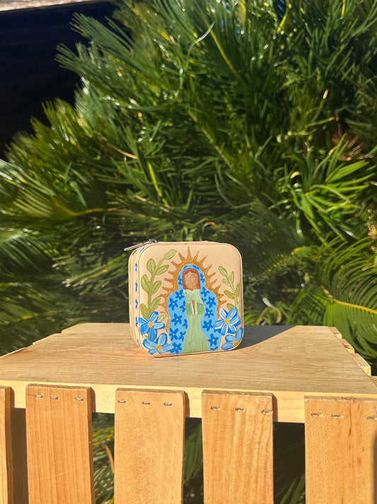 Our lady of Guadalupe jewelry box (Blue)